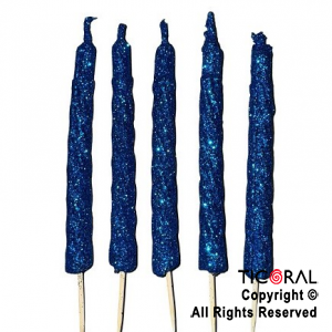 VELA VELON ESPIRAL GIBRE DE 10 CM AZUL (Pack x 5)